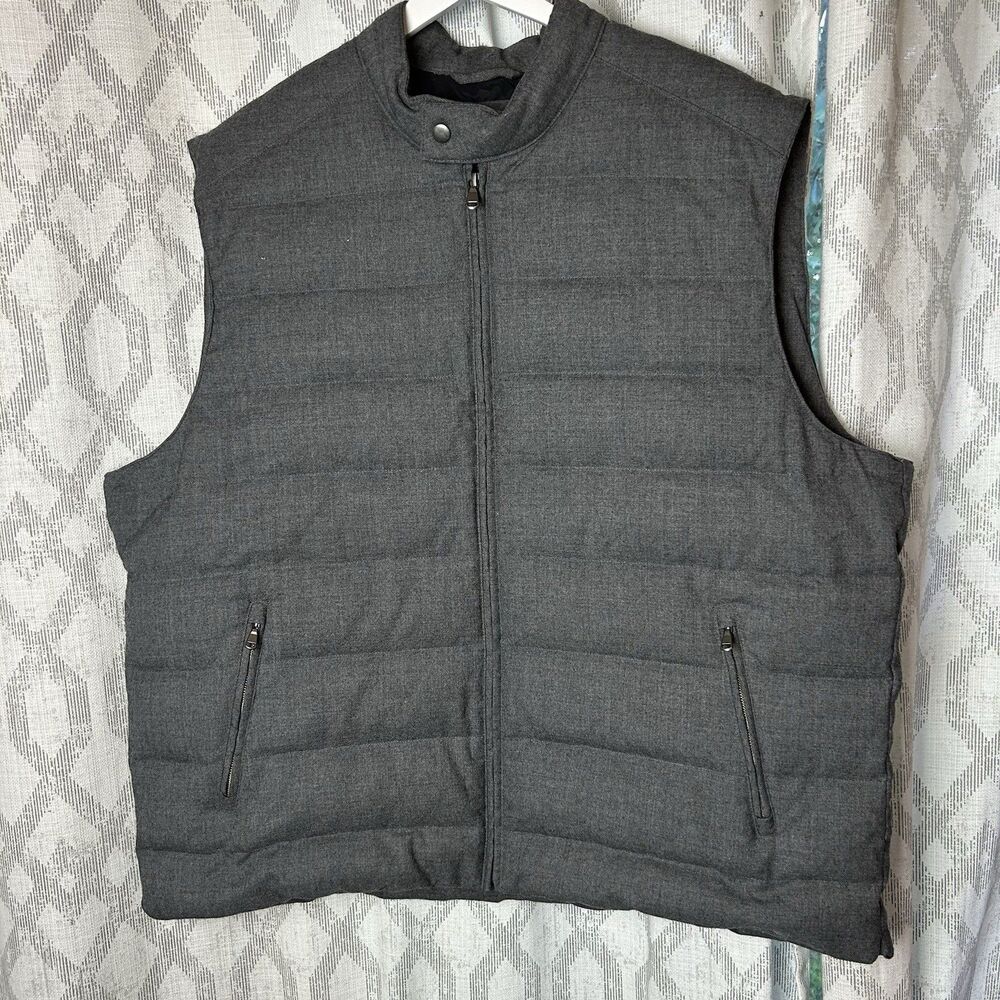 Daniel Cremieux Signature Collection men’s Wool And Feather Grey Vest XXL